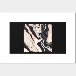 Abstract liquid paint Posters and Art